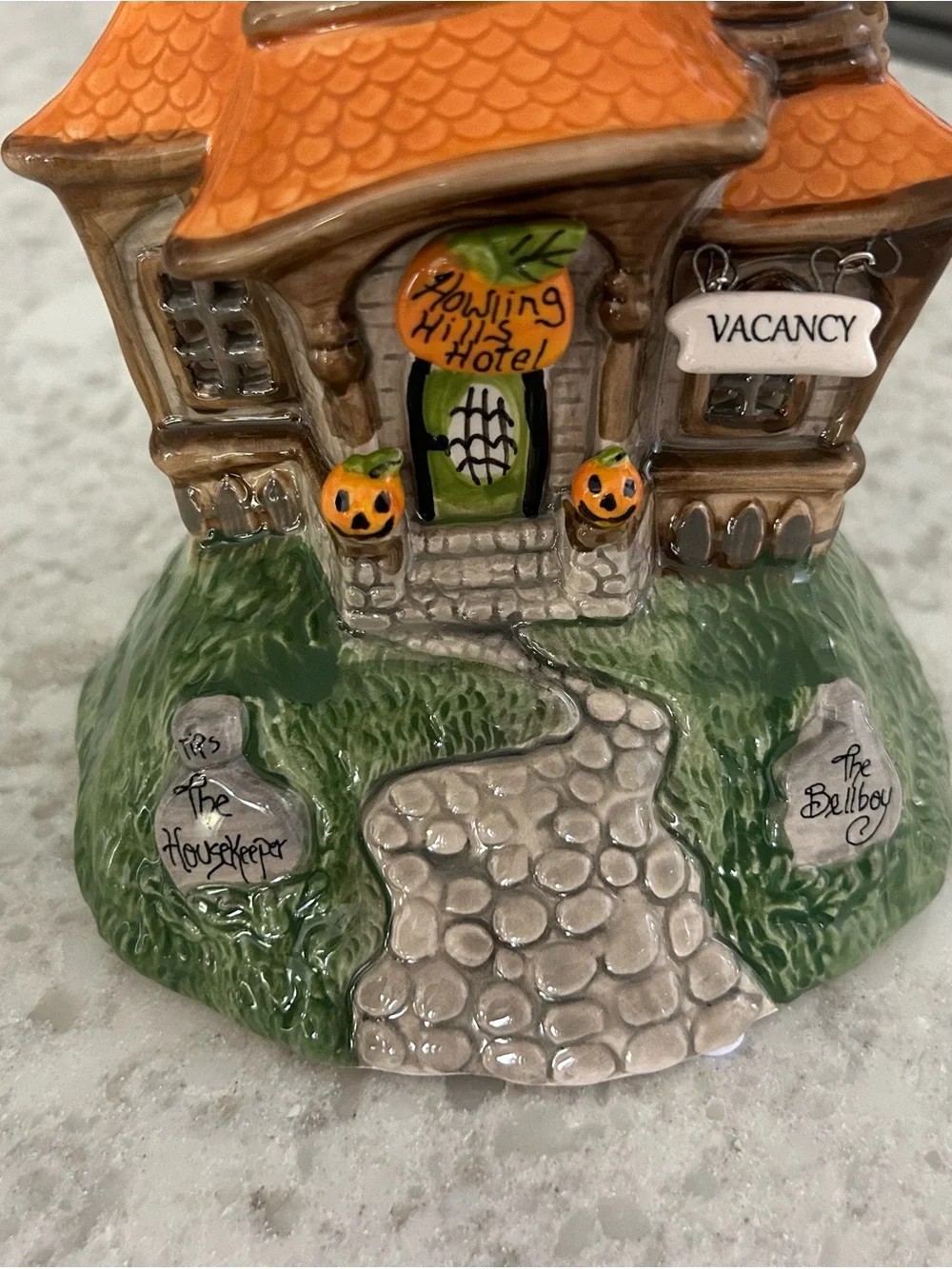 “New” Blue Sky Clayworks Howling Hills Hotel Tea-light Holder